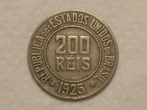 200 Réis - 1925 / Níquel / Mbc / cod. 410