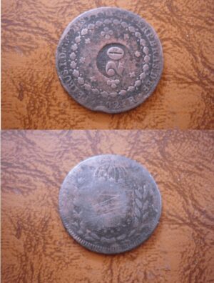 40 RÉIS 1824R. CAR. DE 20 .