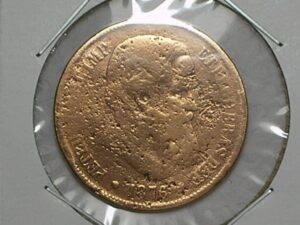 40 Réis - 1876 / Raro em qquer estado de conservação / Bronze / Cod. 390