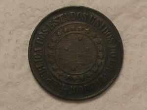 40 Réis - 1908 / Bronze / Mbc / Cod. 720.9