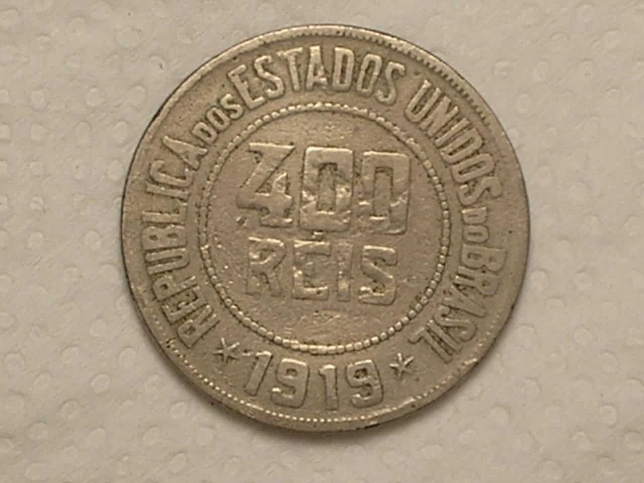 400 Réis - 1919 / Difícil / Cod. 410