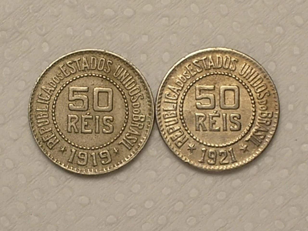 50 Réis - 1919 / 1921 - Niquel / Cod. 290.4