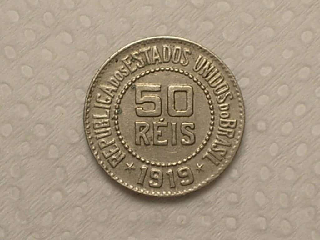 50 Réis - 1919 / Níquel / Cod.290.4
