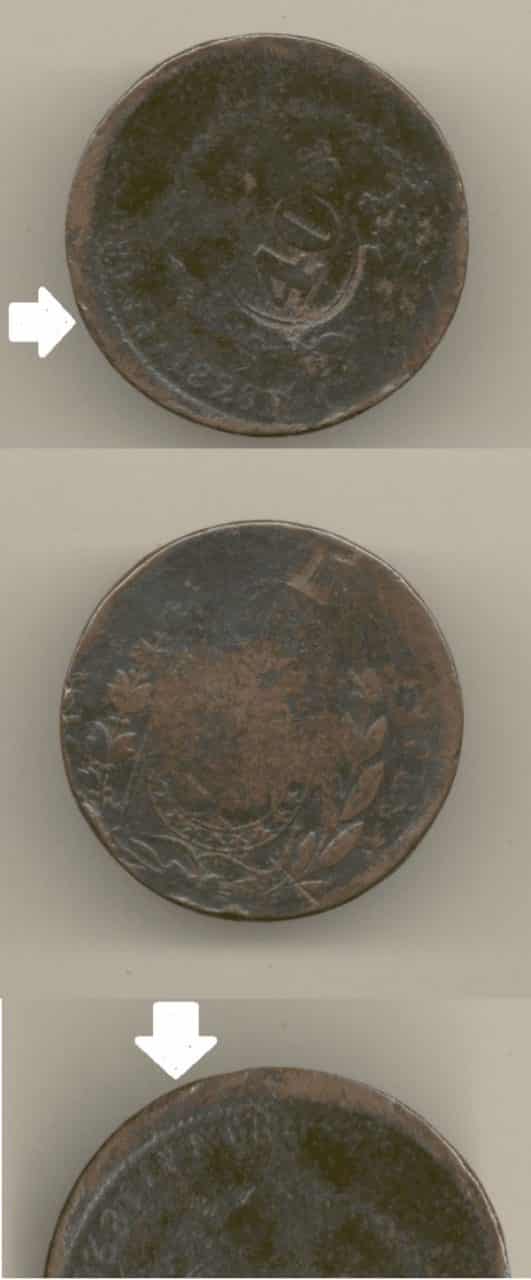 80 RÉIS 1828R. CAR. DE 40 E INICIO DE BONÉ .