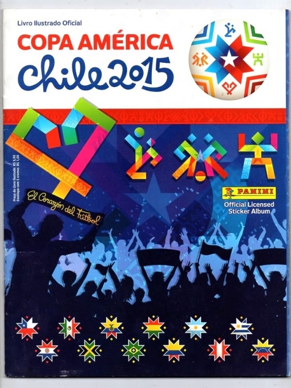 Album de Figurinhas - Copa America Chile 2015 - Completo - Panini - Futebol