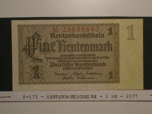 Alemanha 1 Renten Mark 1937 Pick 173 Mbc Berlin Ca 23635843