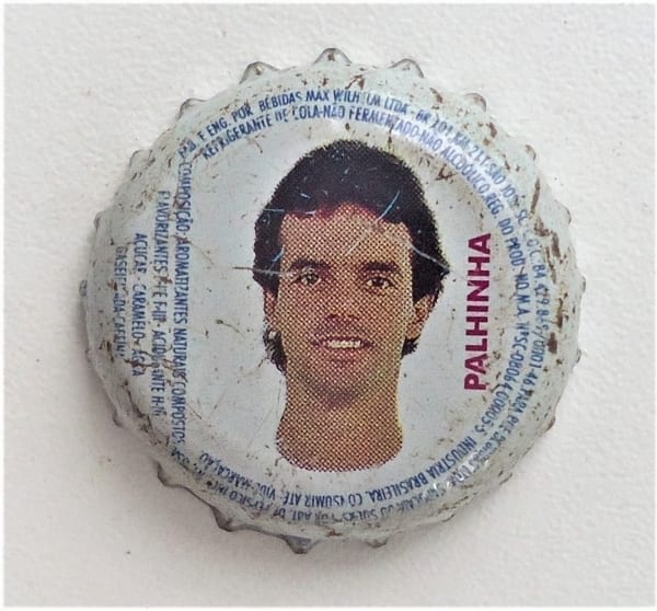 Antiga Tampinha Refrigerante Pepsi Cola - Jogador Palhinha - Gol do Marcelinho