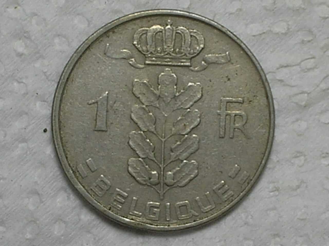 | Casa do Colecionador Belgica) 1 Franc - 1951- Belgie + 1 Franc- 1951- Belgique + 1 Franc - 1858- Belgique + Belgica) + 1 Franc - 1973- Belgique + 1 Franc- 1975- Belgique / 5 moedas em Niquel / box3