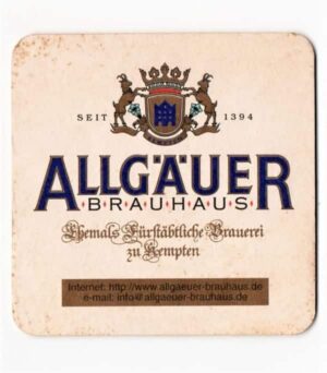 Bolacha de Chopp - Allgauer Brauhaus