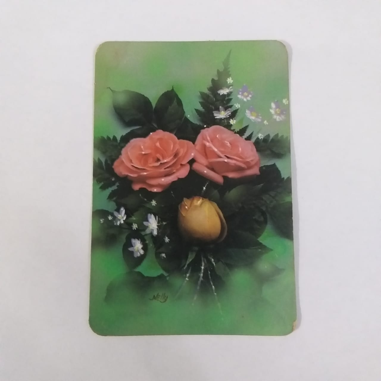 Calendário de Bolso (Tema Flores) - Ano 1989