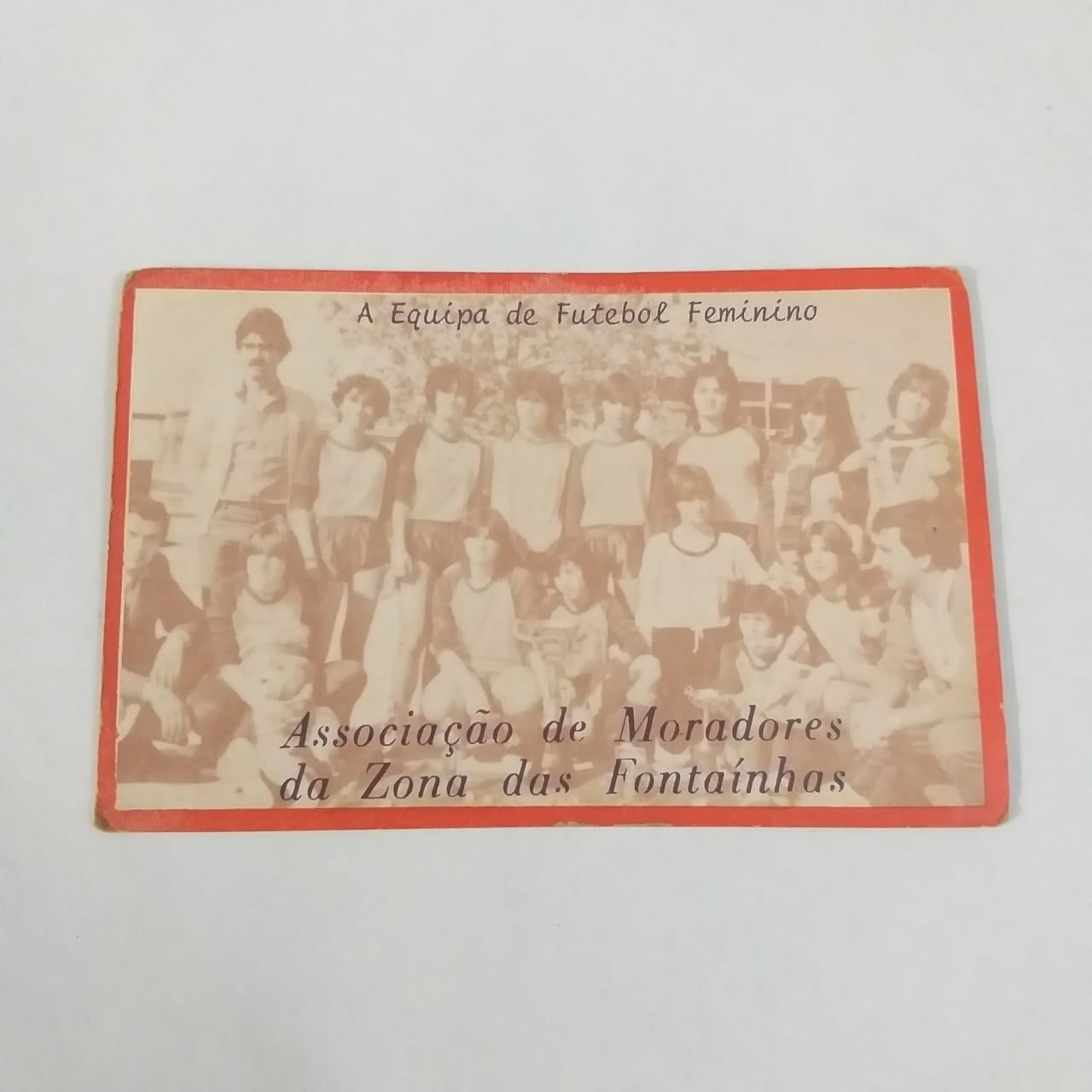 Calendário de Bolso (Tema Futebol) - A Equipa de Futebol Feminino (Portugal) - Ano 1983