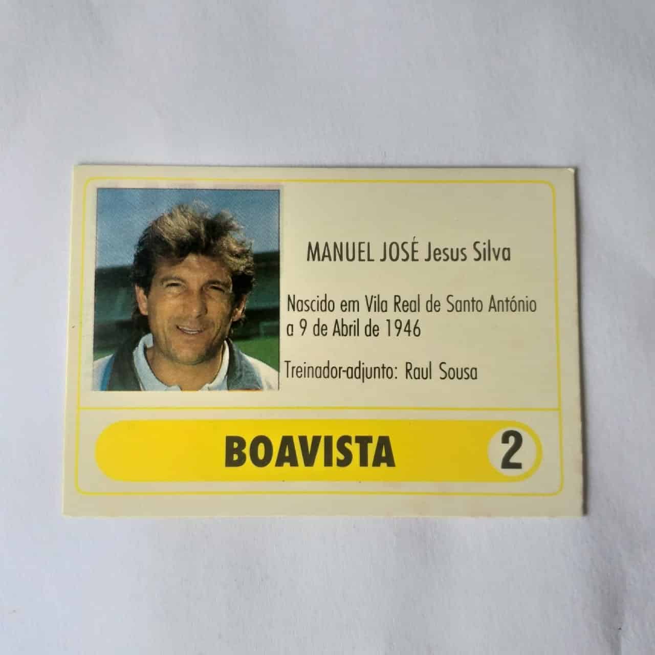 Calendário de Bolso (Tema Futebol) - Boavista Nº 02 (Portugal) - Ano 1992