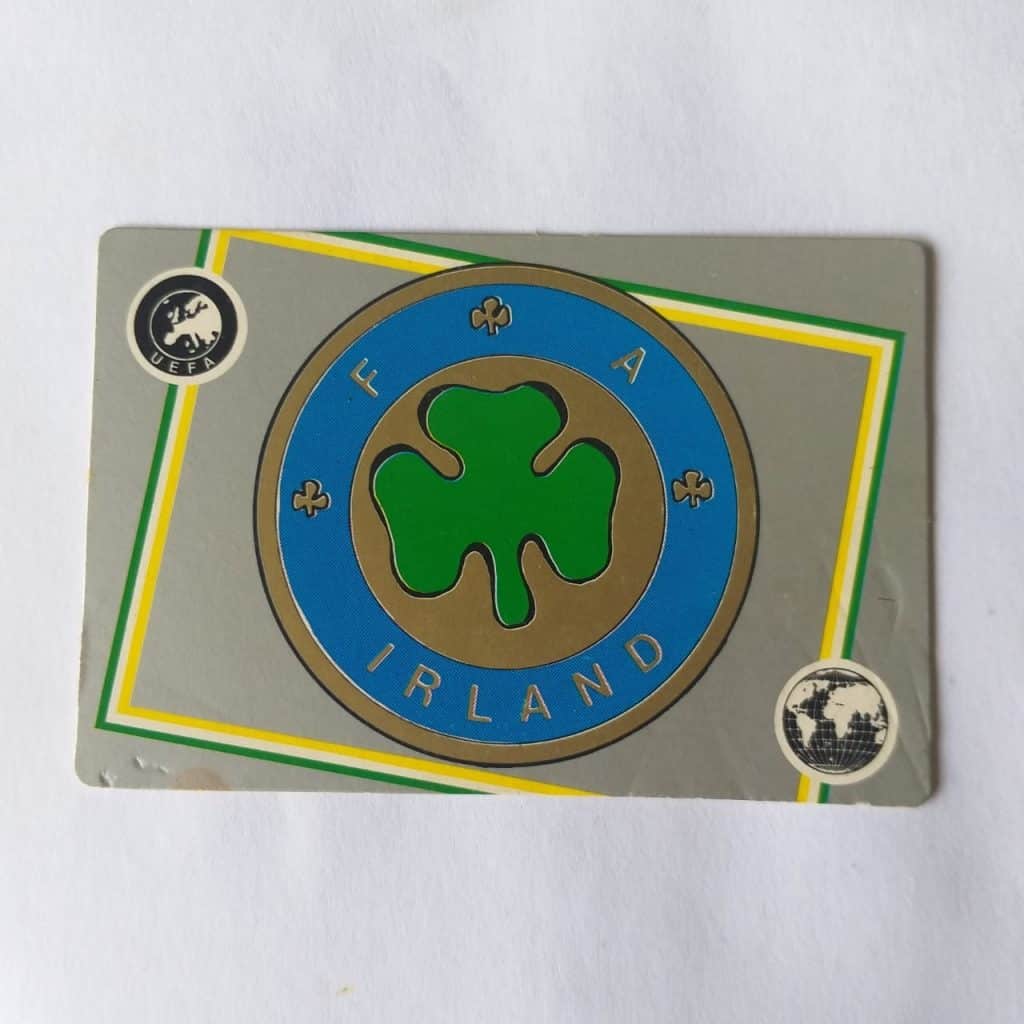 Calendário de Bolso (Tema Futebol) - Coleção 150 Emblemas de Federações de Futebol de todo o Mundo Nº 109 - Irlanda (Europa) - Ano 1987