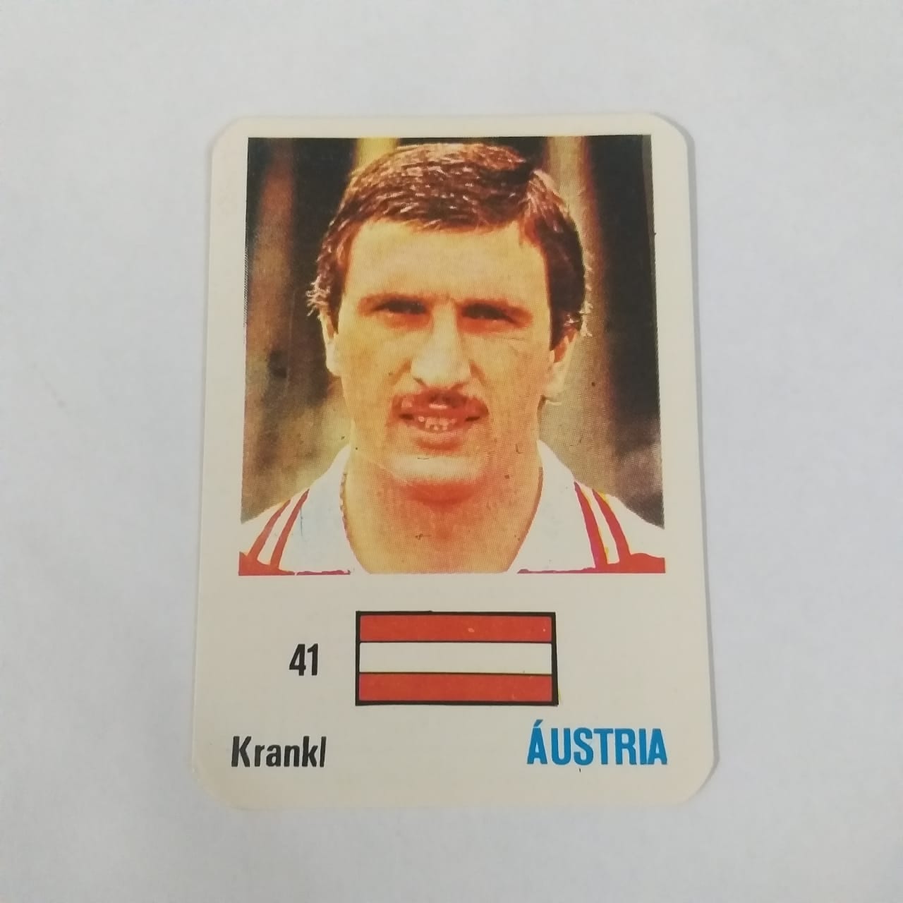 Calendário de Bolso (Tema Futebol) - Coleção de 50 Calendários Nº 41 - Krankl (Áustria) - Ano 1986