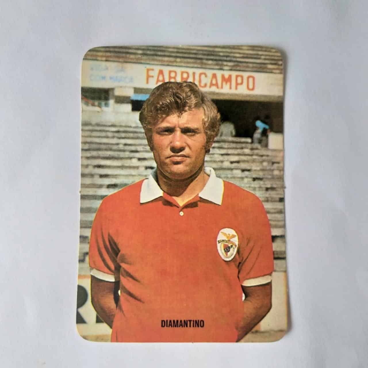 Calendário de Bolso (Tema Futebol) - Estrelas do Passado do Futebol Benfiquista Nº 10 - Diamantino - Ano 1986