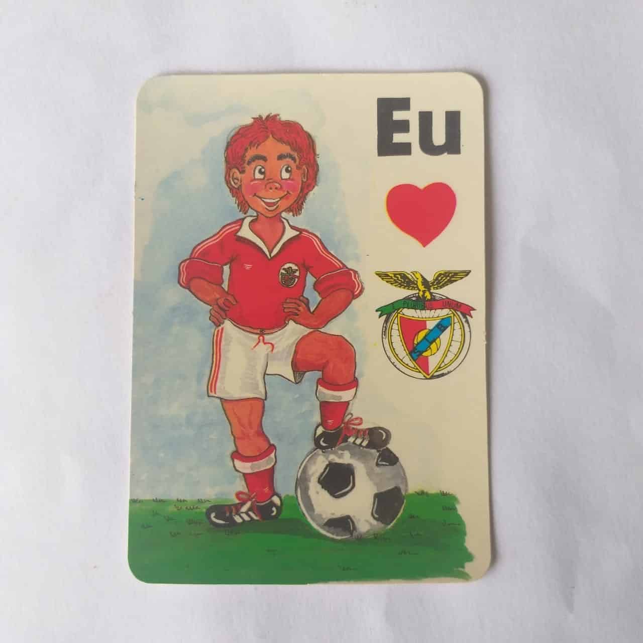 Calendário de Bolso (Tema Futebol) - Eu Amo SLB (Portugal) - Ano 1992