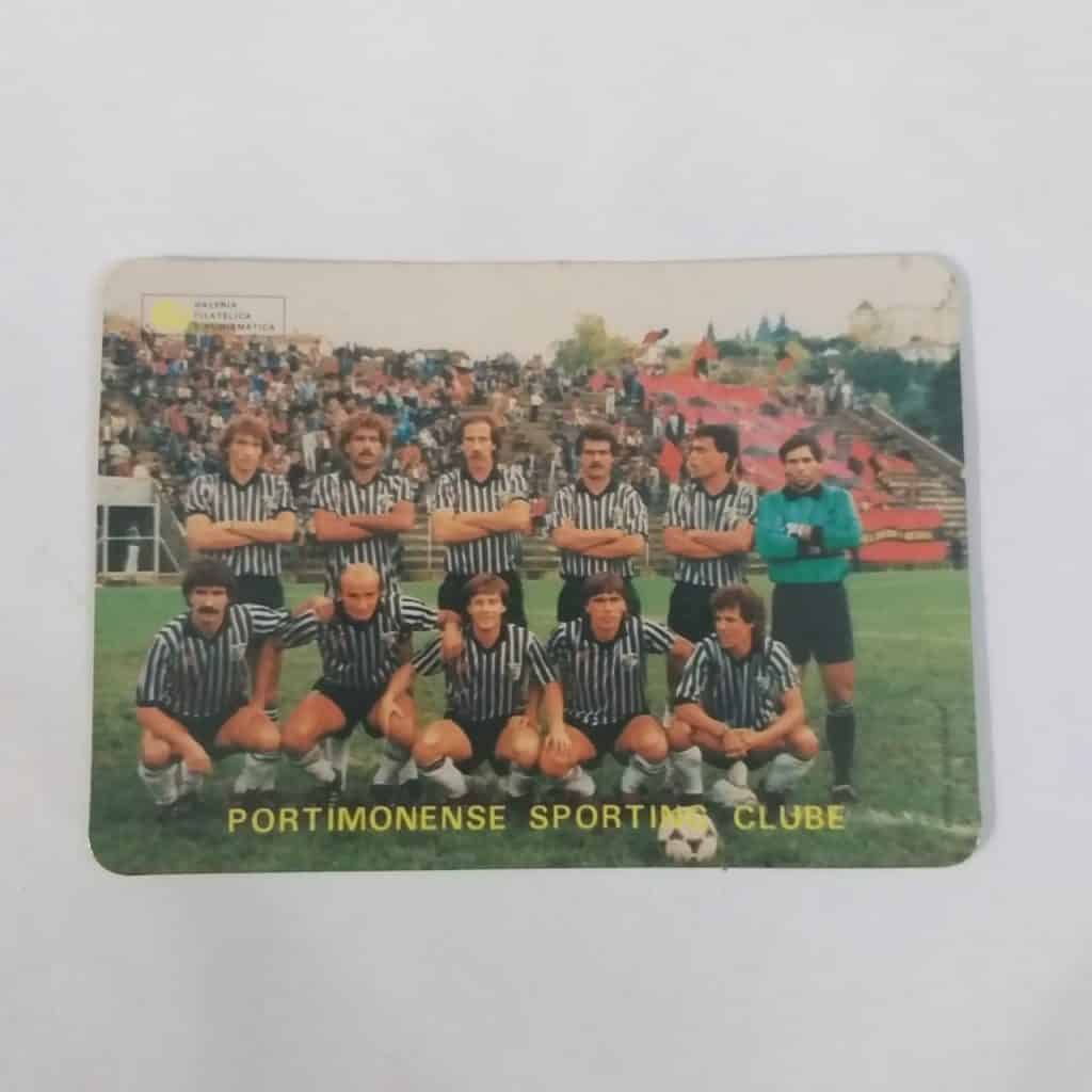 Calendário de Bolso (Tema Futebol) - Portimonense Sporting Club (Portugal) - Ano 1986