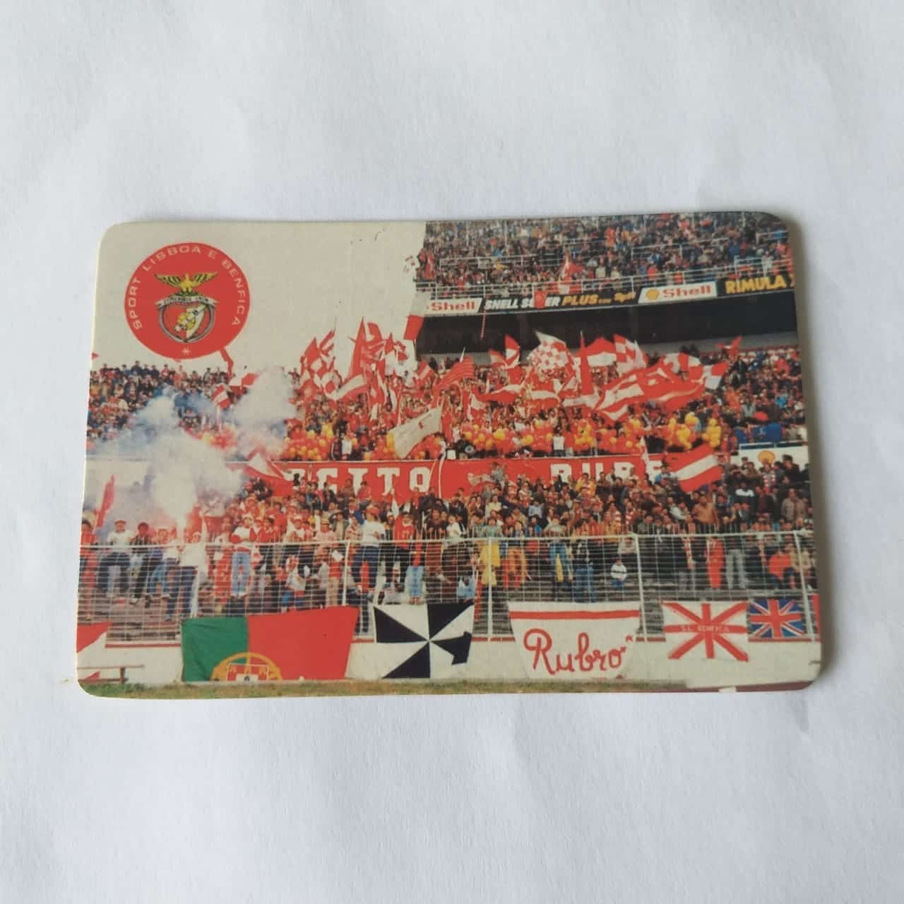 Calendário de Bolso (Tema Futebol) - Sport Lisboa e Benfica (Portugal) - Ano 1986