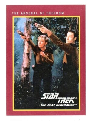 Card Impel - 1991 - Star Trek Next Generation - Nº 50 - The Arsenal of Freedom - Jornada Nas Estrelas