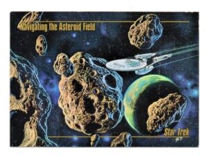 Card SkyBox Master Series - 1993 - Star Trek - Nº 38 - Navigating the Asteroid Field - Jornada Nas Estrelas