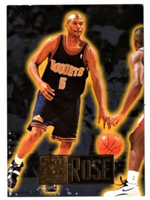 Card SkyBox Rookie NBA - 224 - Jalen Rose - Denver Nuggets - 1995