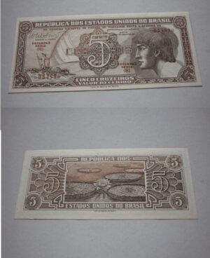 CÉDULA 5 CRZS. ÍNDIO C081 .