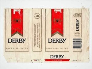 Dois Maços Carteiras Embalagens Cigarro Derby King Size - Brasil E Argentina