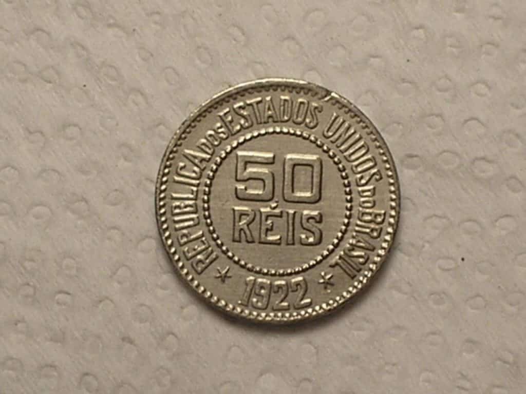Escassa) 50 Réis - 1922 / - Mbc/Sob - / Cod. 540.3