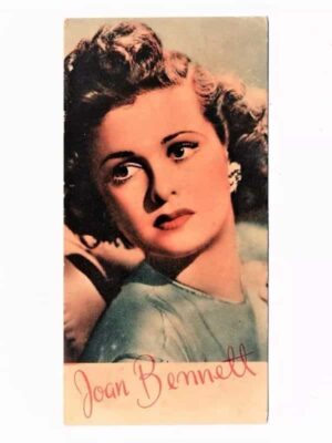 Estampas Lever Astros Do Cinema - Joan Bennett - Anos 40
