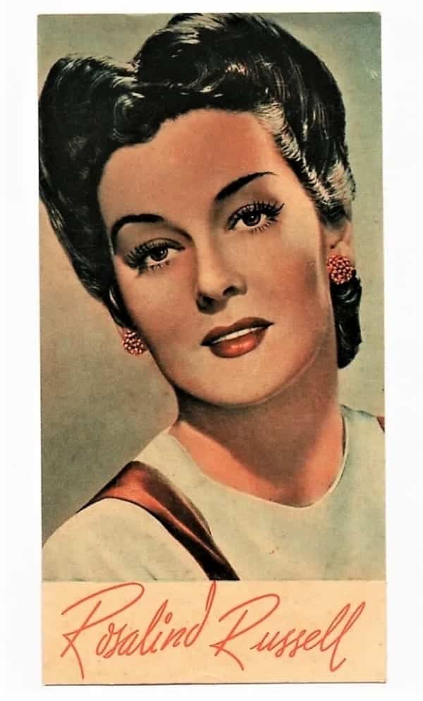 Estampas Lever Astros Do Cinema - Rosalind Russell - Anos 40