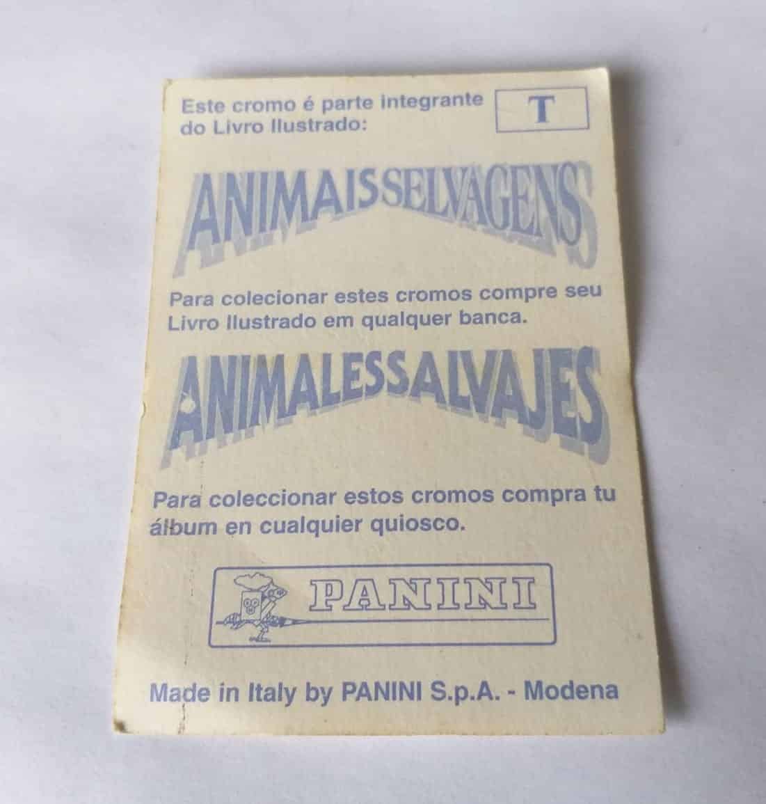 | Casa do Colecionador Figurinhas do Álbum Animais Selvagens - 1996