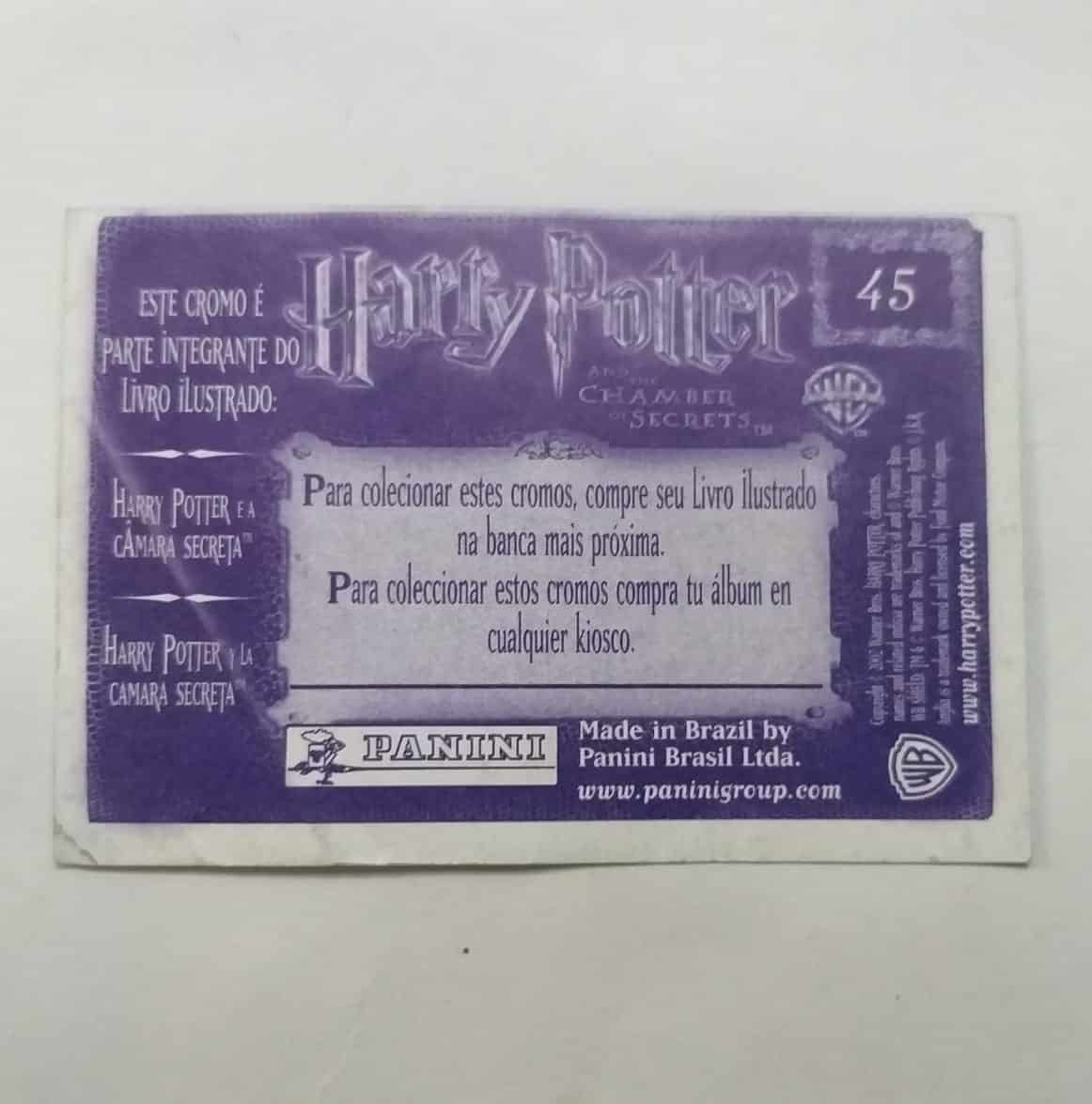 | Casa do Colecionador Figurinhas do Álbum Harry Potter e a Câmara Secreta - 2002