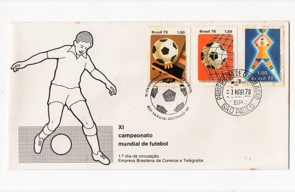 Filatelia - FDC - 1 Dia de Circulação - XI Campeonato Mundial de Futebol - 1978