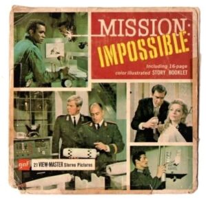 Filmes para Visor View Master - Missão Impossível - Seriado Tv - Gaf - 1968