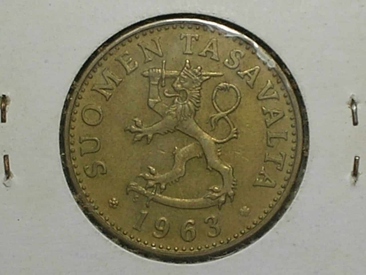 Finlandia 50 Pennia 1963 1972 1978 1991 Bz Al Co Ni Box4 3