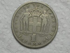 Grecia) 1 Drackma - 1962 e 1966 / Co-Ni / box4