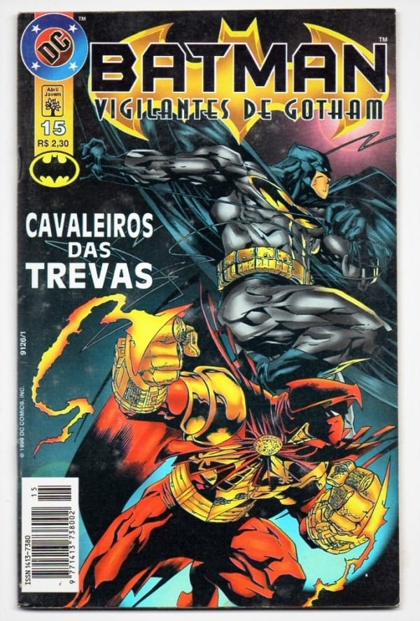 Hq Gibi Batman Vigilantes de Gotham - Cavaleiro das Trevas - Nº 15 - Editora Abril - 1998