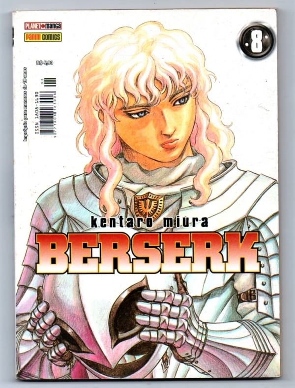 Hq Gibi Mangá Berserk N° 8 - Kentaro Miura - Panini Comics - 2005