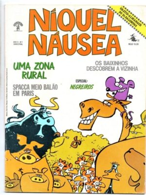 Hq Gibi Niquel Nausea - Ano II Nº 7 - Palhaço Editorial - 1989 - Formatão