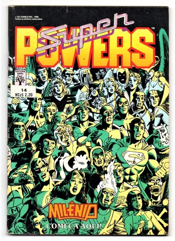 Hq Gibi - Super Powers - Milenio Começa Aqui - Nº 14 - 1989 - Editora Abril