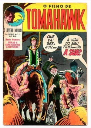 Hq O Filho De Tomahawk Nº 13 - Ebal - 1972 - O Juvenil Mensal