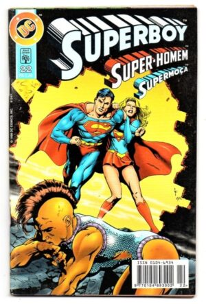 Hq Superboy - Super-Homem Supermoça - Nº 22 - Abril Jovem - 1998