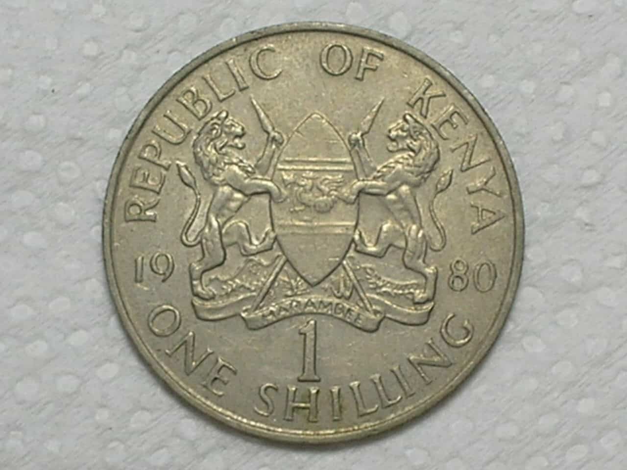 Kenia) 1 Shilling - 1980 / Co- Ni / box5