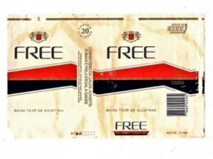 Maço Carteira Embalagem Cigarro Free - Brasil