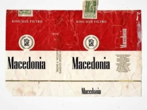 Maço Carteira Embalagem Cigarro Macedonia - Brasil