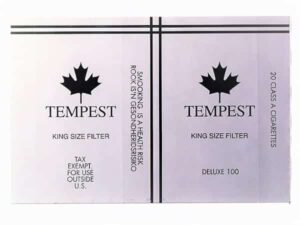 Maço Carteira Embalagem Cigarro Tempest - Usa For Export