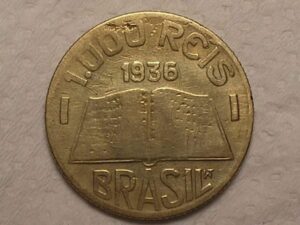 Moeda de 1.000 Réis - 1936 - Anchieta / Bz / Cod. 780.2