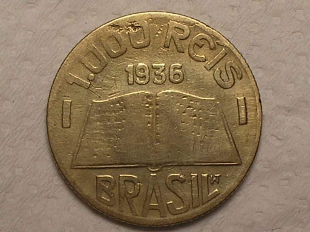 Moeda de 1.000 Réis - 1936 - Anchieta / Bz / Cod. 780.2
