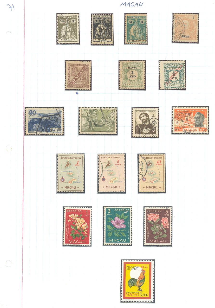 selos de macau lote 71 Casa do Colecionador