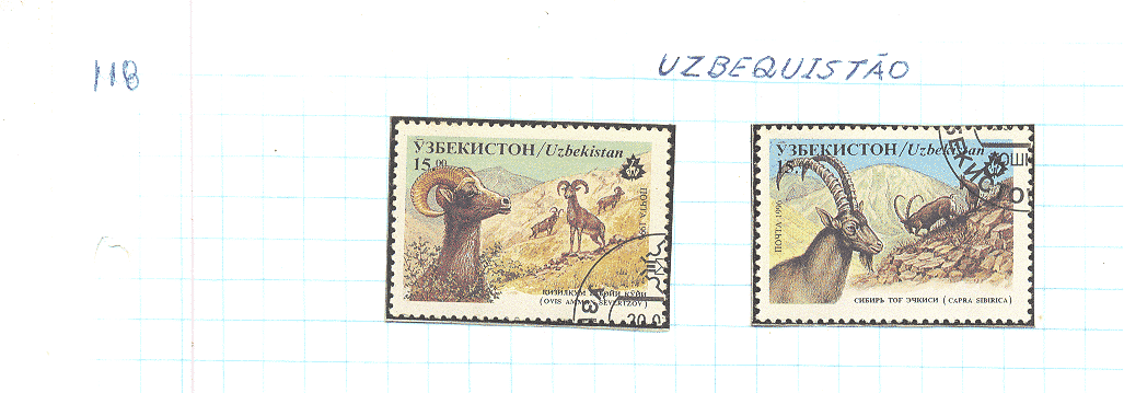 selos de uzbequistao lote 118 Casa do Colecionador